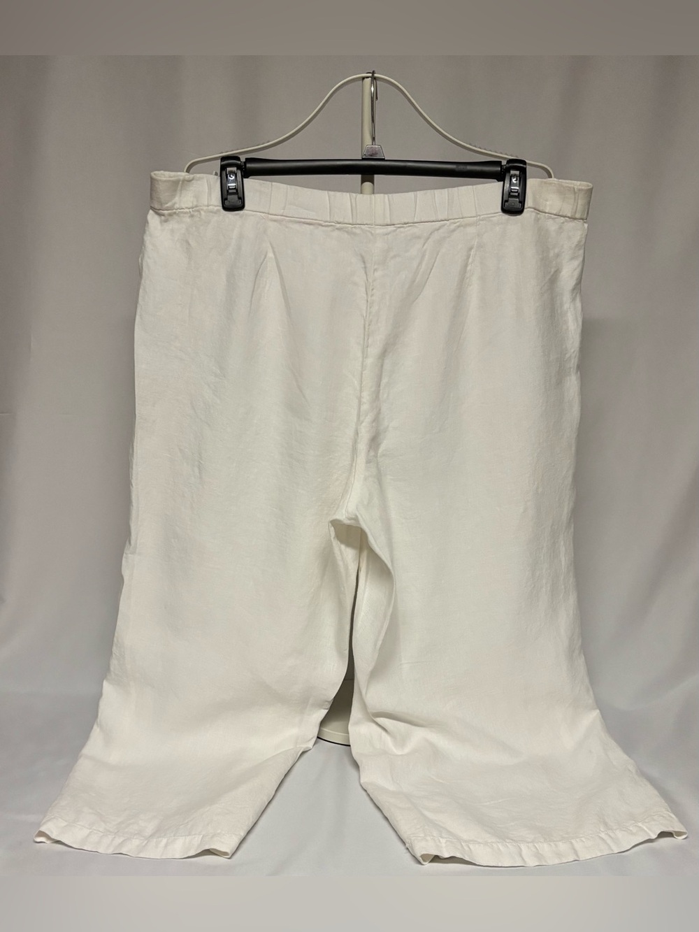 J. Jill White 100% Linen Blend Cropped Sailor Pants XL - Picture 3 of 13